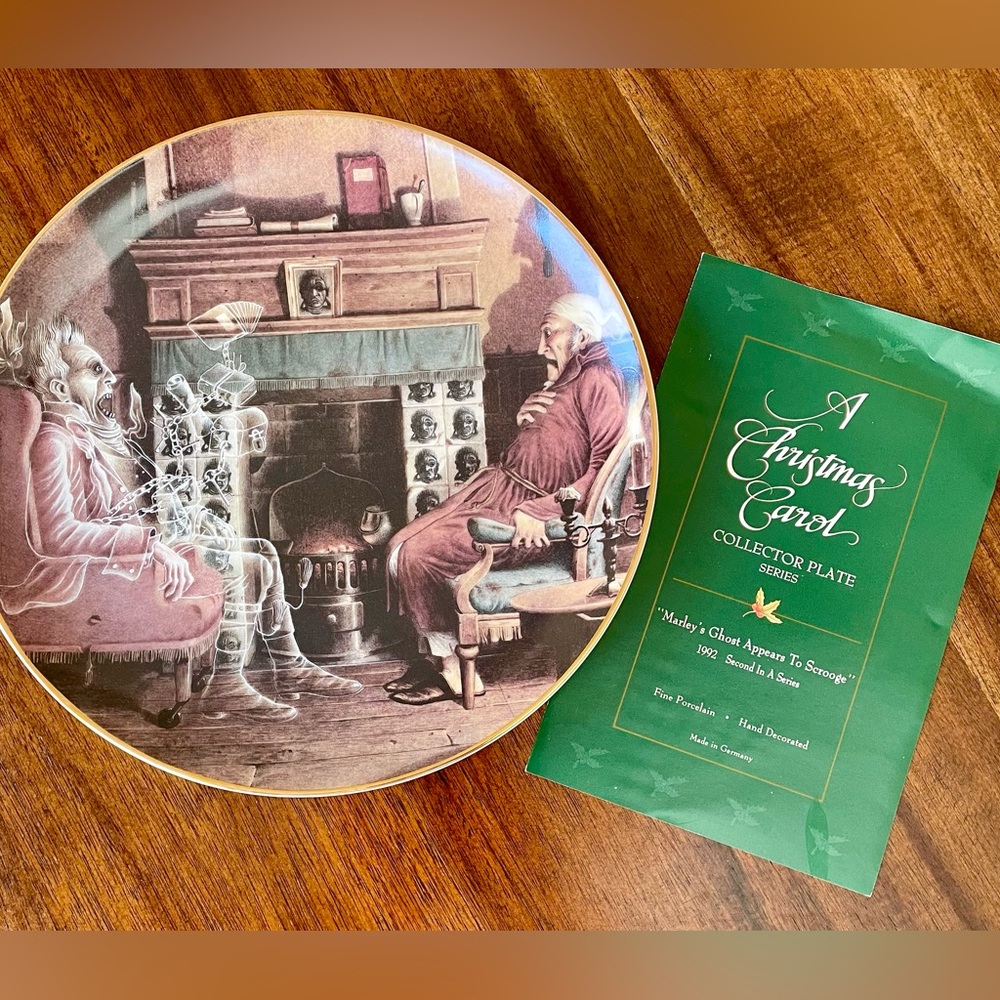 Department 56 A Christmas Carol Collector's Plate, No. 2 "Marley's Ghost"